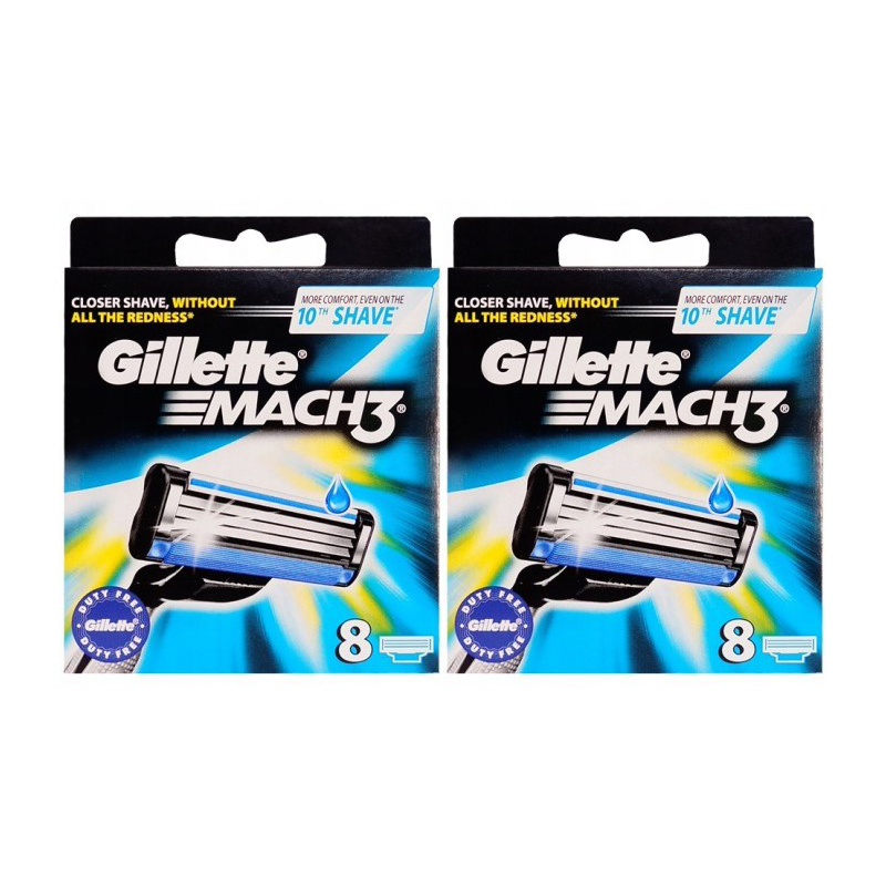 Gillette Mach3 Men's Refill Razor Blades for Mach 3, 8 Cartridges