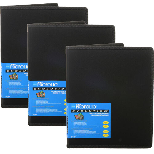 Itoya Art Profolio Evolution 8x10 Presentation Photo Album, 3 Pack