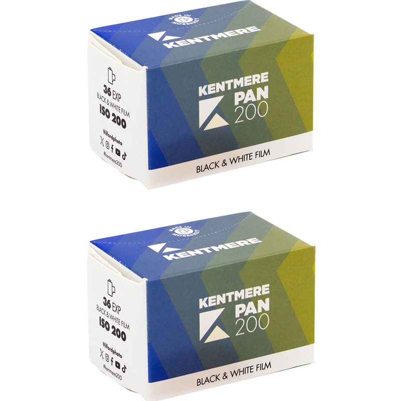 Kentmere Pan 200 Black and White 35mm Negative Film, 36 Exposure, 2 Rolls