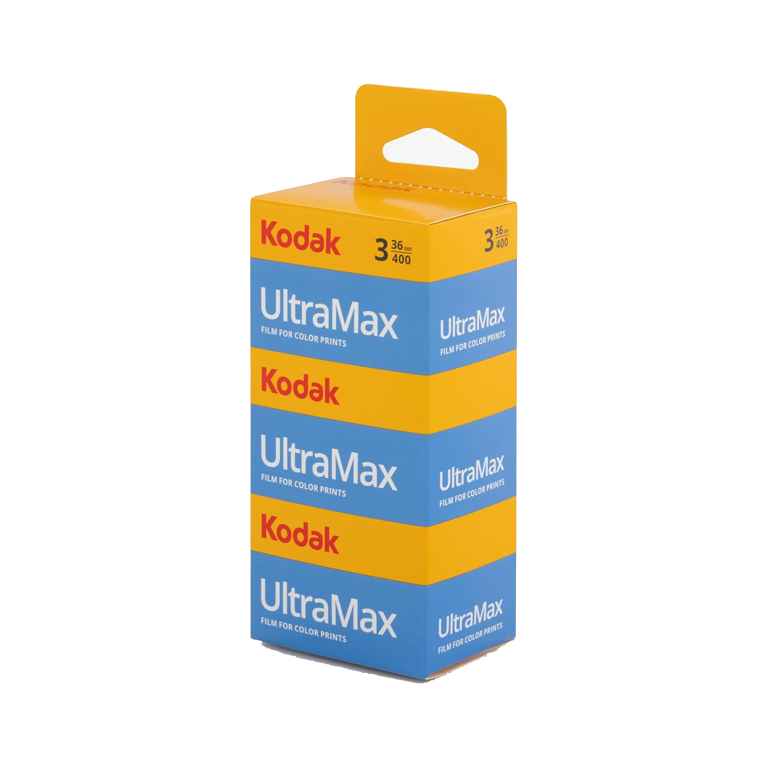 Kodak Ultramax 400 36 Exposure 35mm Color Print Film, 3 Pack