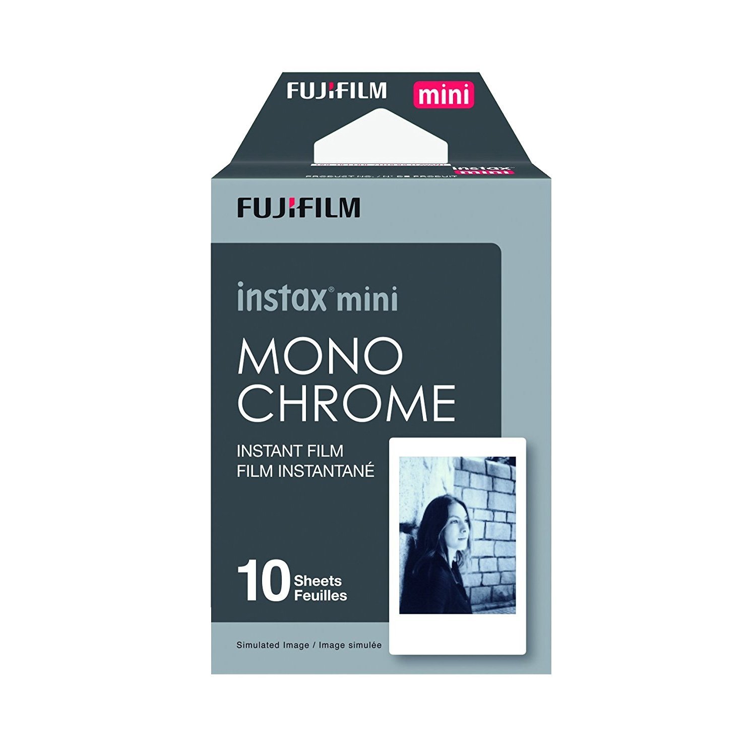 Fujifilm Instax Monochrome Instant Mini Film, 10 Prints