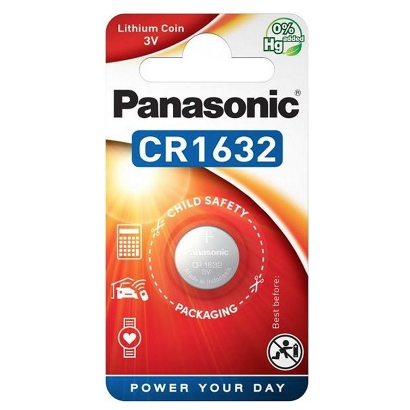 Panasonic CR1632 3V Lithium Coin Cell Battery