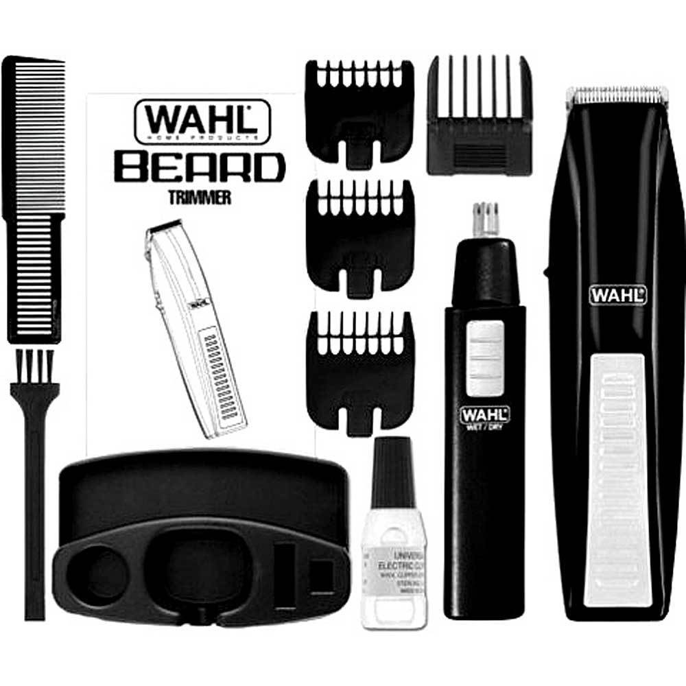 Wahl Cordless Men S Beard Mustache Hair Shaver Ear Nose Trimmer