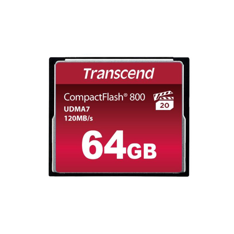 Transcend 64GB 800x Compact Flash Memory Card UDMA