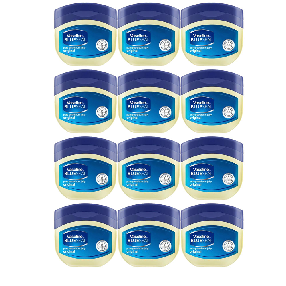 Vaseline Pure Petroleum Jelly Original Travel Size, 12 Pack